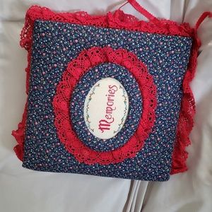 Homemade Quilt Album Cover RARE Vintage